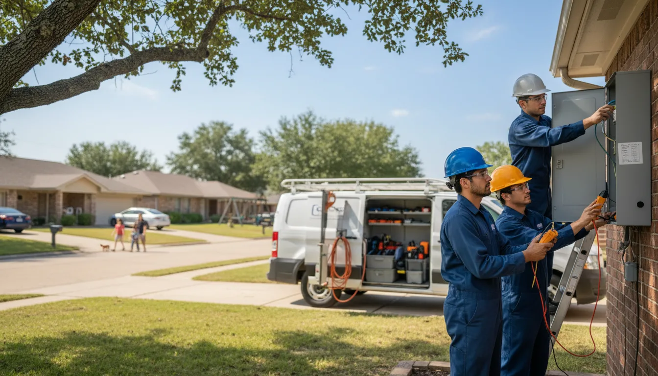 Certified electrician providing emergency electrical services in Sullivan City, TX
